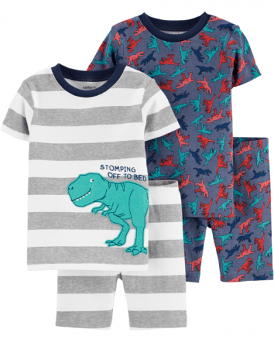 Pijama  4 Piezas de Dinosaurios Carter's  - Talla 2