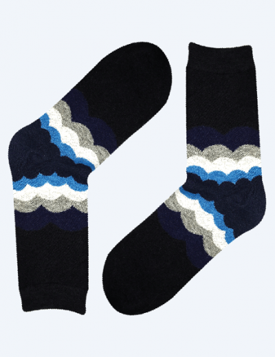 Medias Azules con Plomo y Celeste