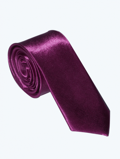 Corbata Satinada delgada - Violeta